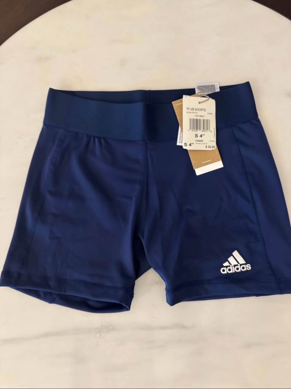 Adidas Navy Women's Volleyball Spandex Shorts